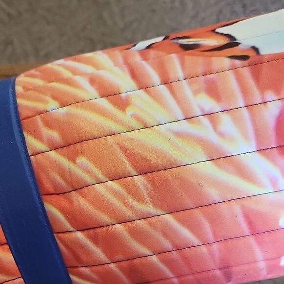 Vibrant Orange and Blue Yoga Mat - Picture 7 of 12